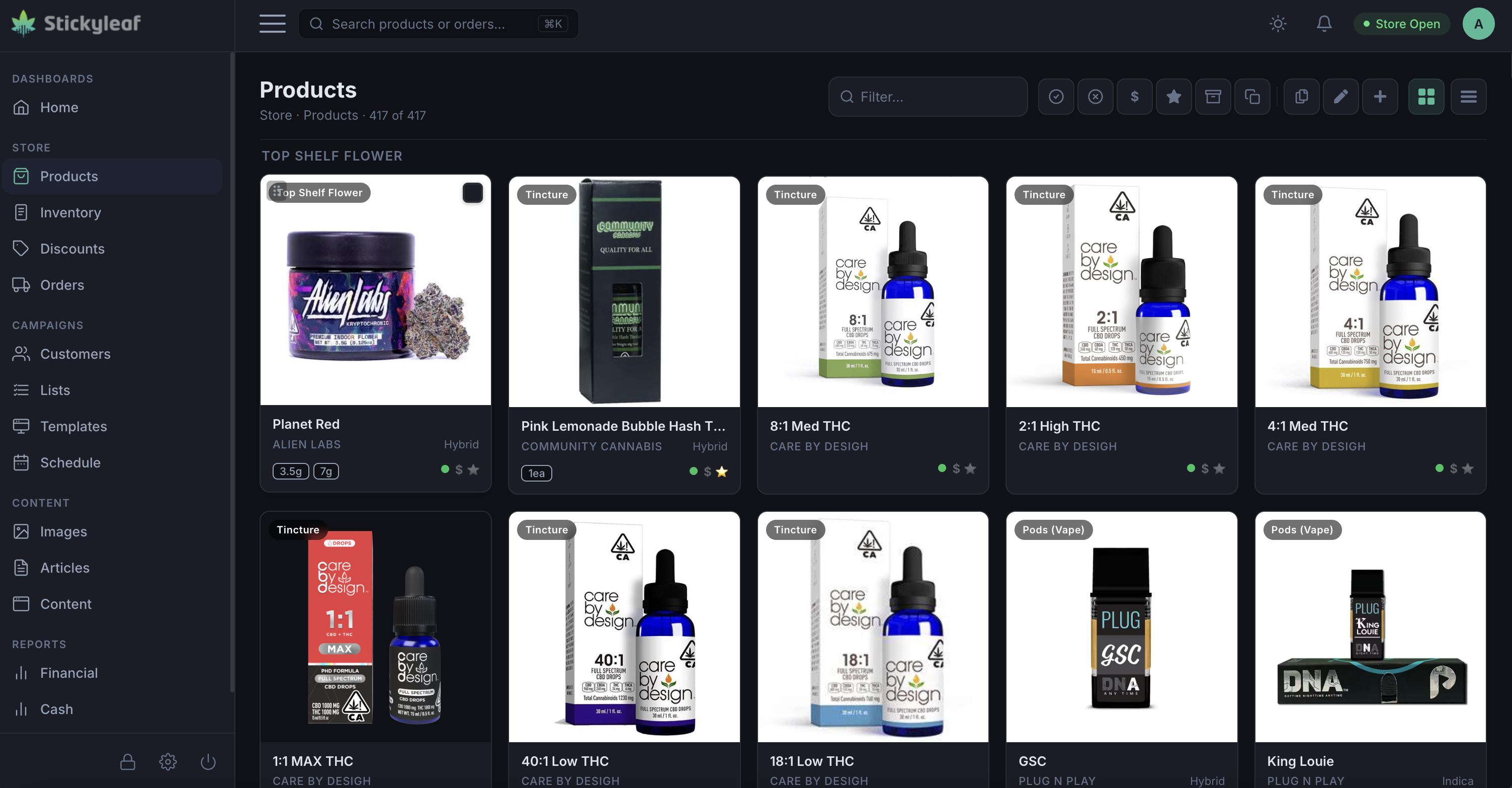 Admin Console — Product Management